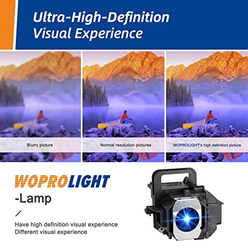 Woprolight v13h010l49 for epson-elplp49 Powerlite Home Cinema 8350 8345 8500ub 8700ub 8100 6100 6500ub Replacement Projector lamp Bulb -365 Days