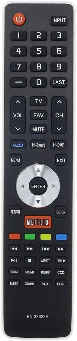 Universal for All Hisense TV Remote, Replacement Control EN-33922A for All Hisense-Smart-TV