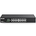 Tenda TEG1016D, Unmanaged 16 Port Gigabit Switch, Rackmount Ethernet Switch, Plug & Play, Fanless & Metal Design Network Switch, Limited Lifetime