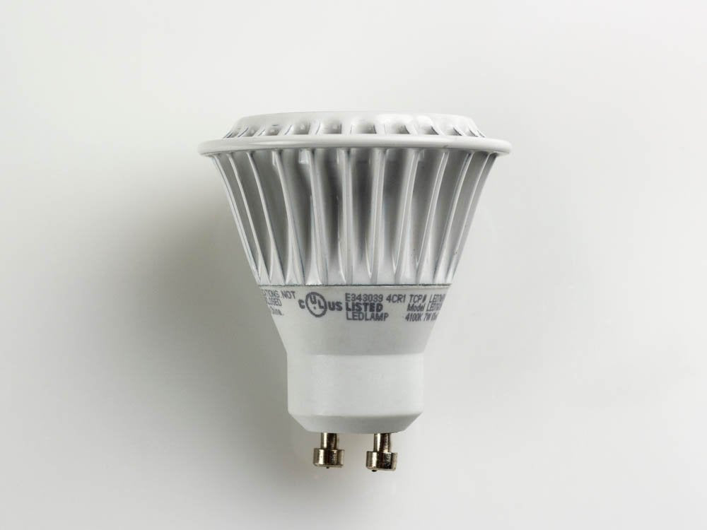 TCP LED7MR16GU1041KFL MR16 LED Bulb, GU10, 7W (50W Equiv.) - Dimmable - 4100K - 550 Lm.