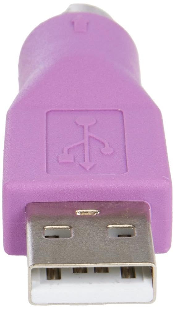 StarTech.com Replacement PS/2 Keyboard to USB Adapter - F/M - Keyboard adapter - PS/2 (F) to USB (M) - GC46MFKEY, Purple