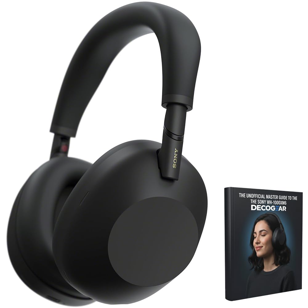 Sony WH-1000XM6 The Best Noise Canceling Wireless Headphones, HD NC Processor QN3, 12 Microphones, Adaptive NC Optimizer, Mastered by Engineers…