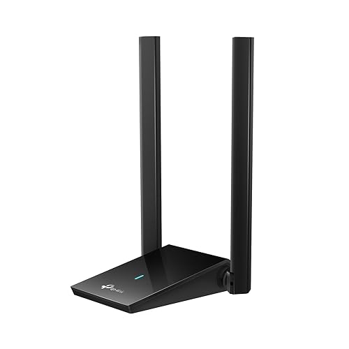 TP-Link WiFi 6 USB Adapter for Desktop PC - (Archer TX20U Plus) AX1800 Wireless Network Adapter with 2.4GHz, 5GHz, High Gain Dual Band 5dBi Antenna