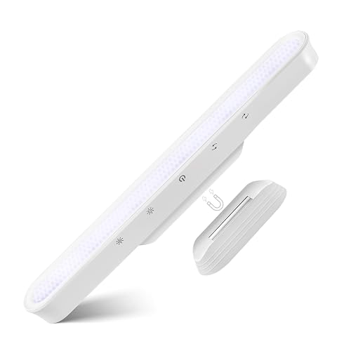 56-LED Under Cabinet Lights Wireless, Under Counter Lights for Kitchen Touch Control, Magnetic Closet Lighting, Rechargeable USB-C Battery Powered