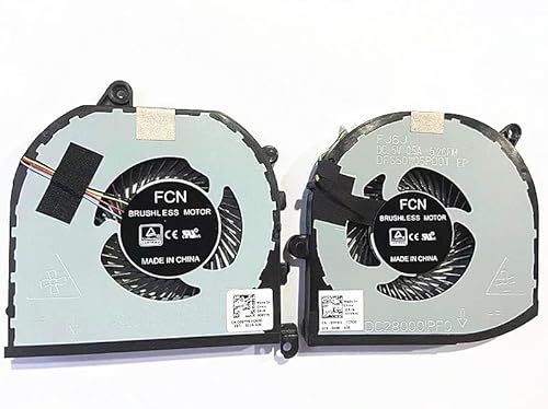 Fleshy Leaf New CPU+GPU Cooling Fan Replacement for Dell XPS 15 9570 Precision 5520 5530 M5520 M5530 Series 008YY9 0TK9J1 TK9J1 08YY9