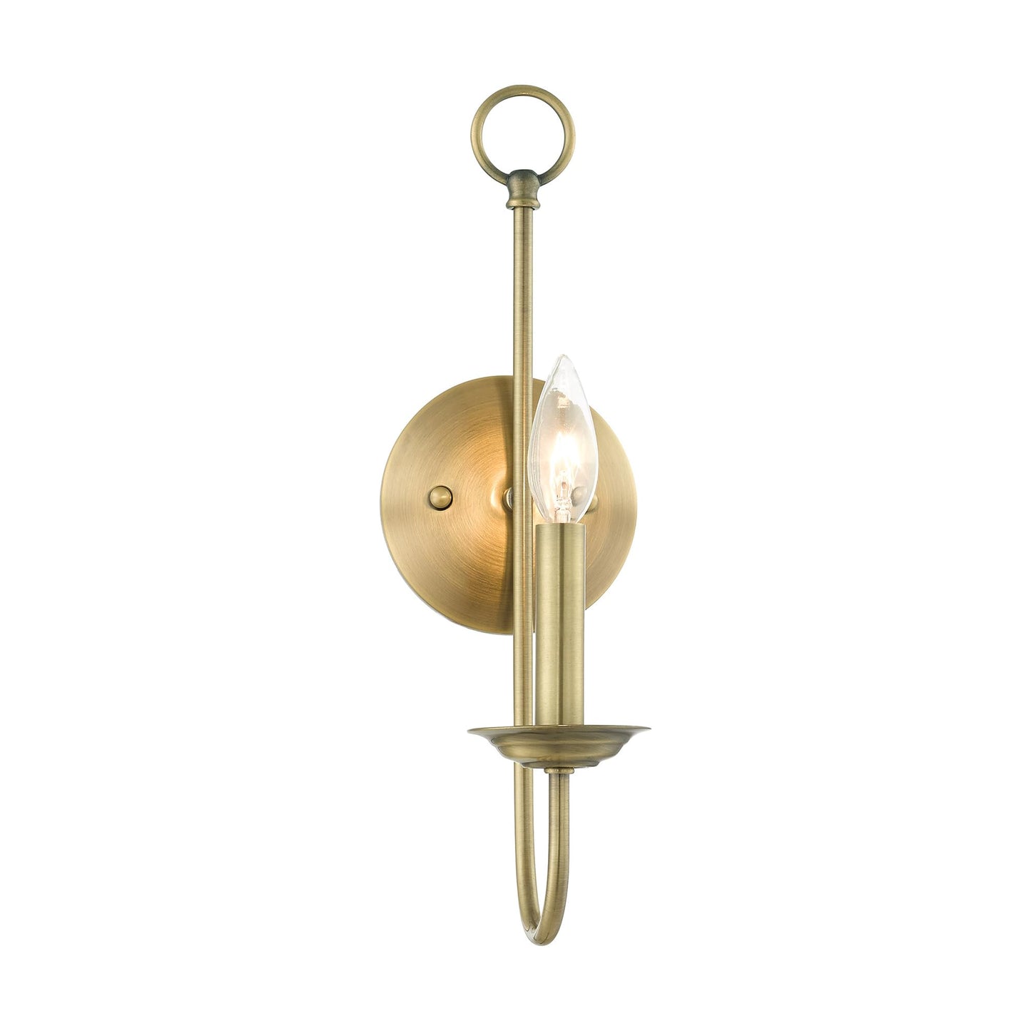 Livex Lighting 42681-01 1 Light Antique Brass Wall Sconce