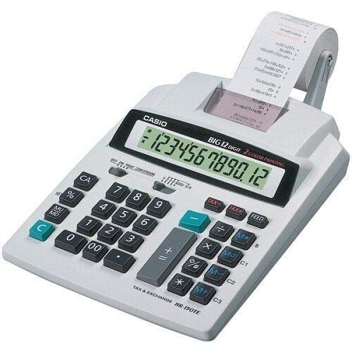 (6 Rolls) 2 1/4 x 150 ft, White, adding machine tape Paper Rolls, Premium One Ply Cash Register/Adding Machine/Calculator Roll Printing Calculator 10