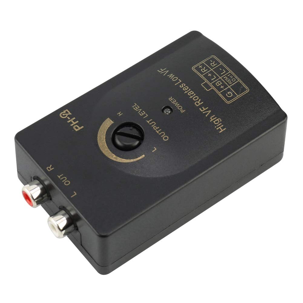 High to Low Speaker Converter for Car Stereo -2 Compatible with Factory Systems Up to 50 Watts Enables Amplifier and Subwoofer Integration with Delay…