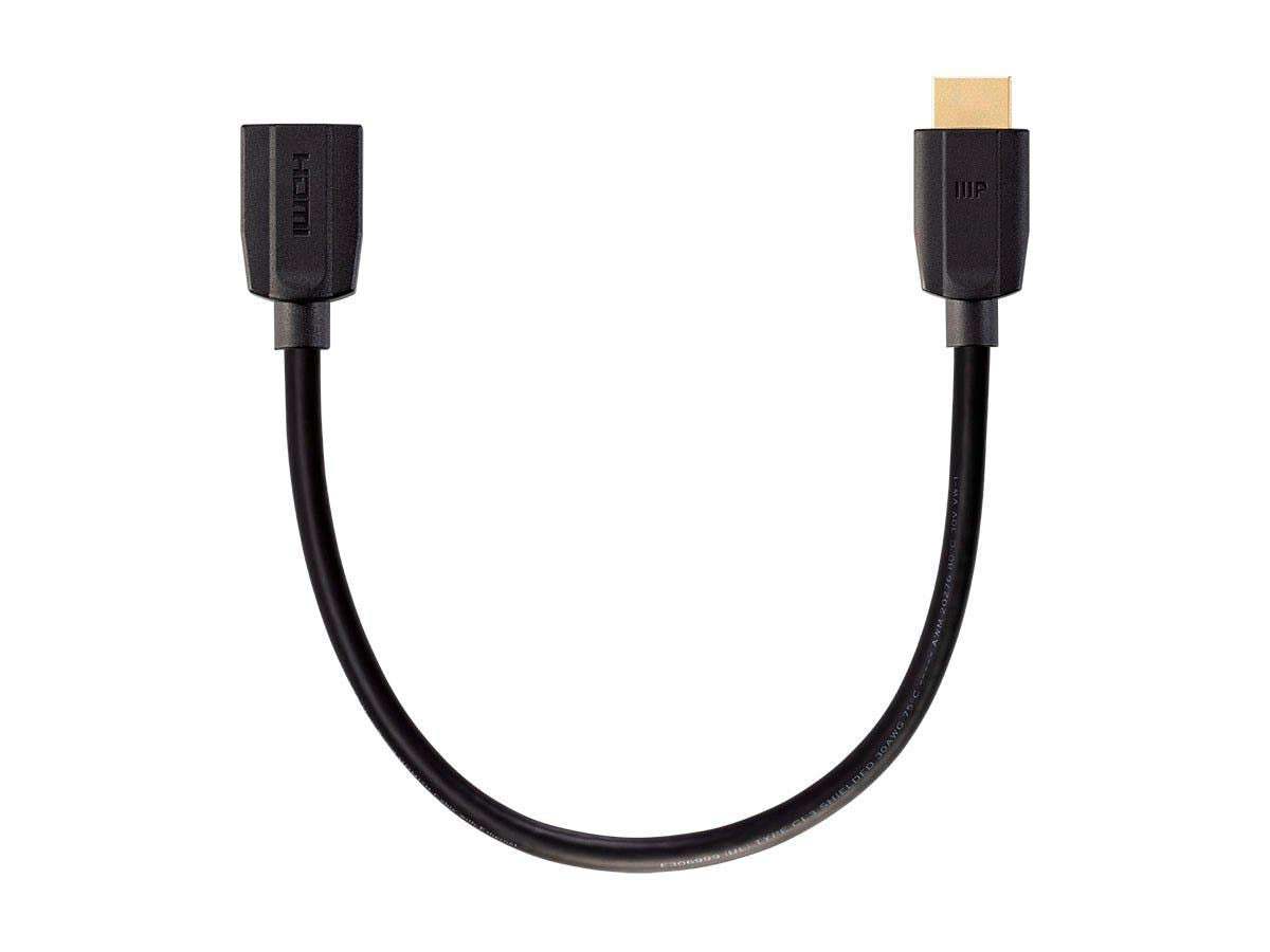 Monoprice High Speed HDMI Extension Cable - 48Gbps, Ultra 8K, Dynamic HDR, eARC, 1 Feet, Black - DynamicView Series
