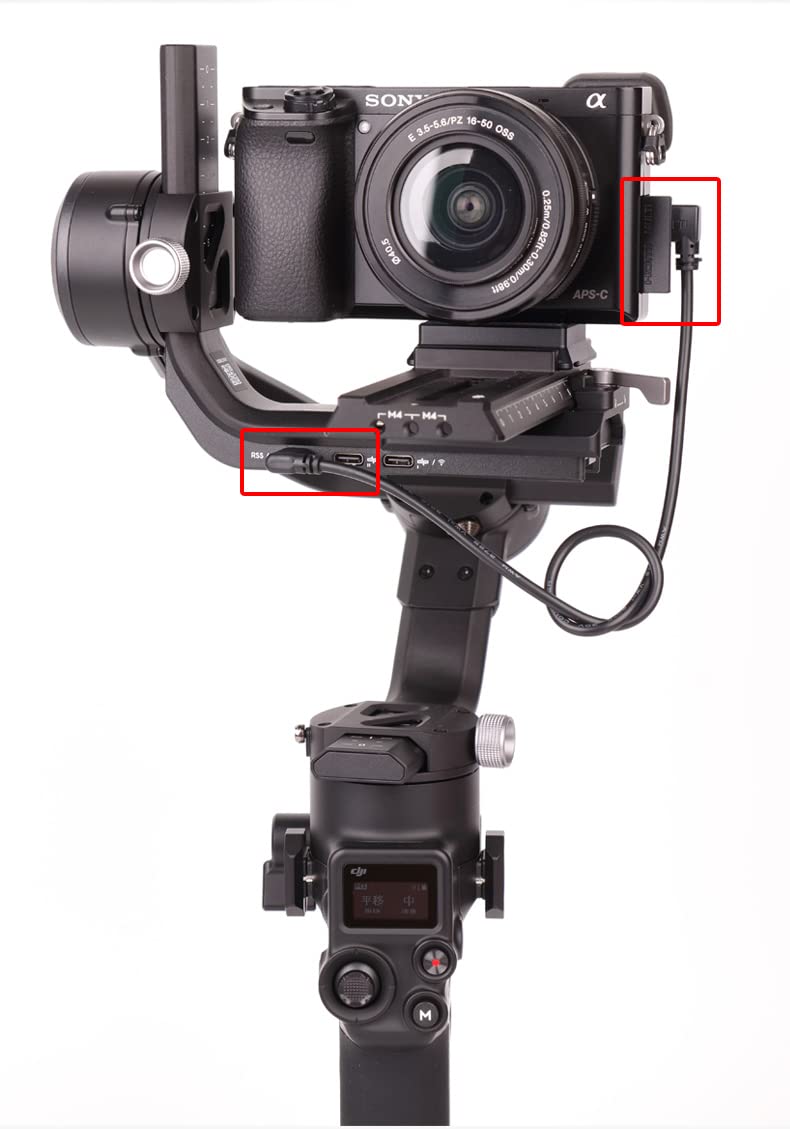 RS Multi-Camera Control Cable USB-C to Multi,for DJI RS4 Pro RS4 RS3 Pro RS3 Mini RS3 RSC2 RS2 Gimbal Stabilizer,for Sony Camera A6400 A6500 A6600