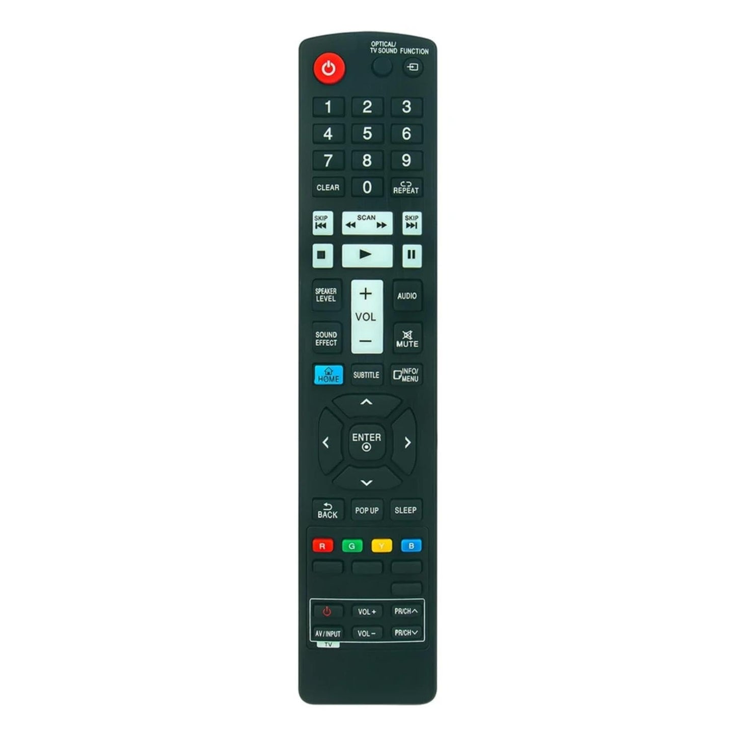 AKB73775701 Replacement Remote Control for LG Soundbar in Living Rooms or Rooms, Size Approximately About 9 x 2 x 1 in, Replace Remote Compatible