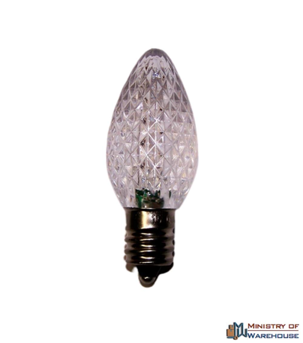 Ministry of Warehouse LED Bulb C7 E12 Candelabra Christmas Light Replacement, 1 Piece Multi Color Changing Bulb