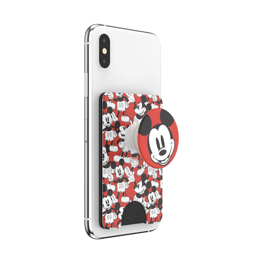 PopSockets Adhesive Phone Wallet and Card Holder with Grip, Disney - Mickey Classic