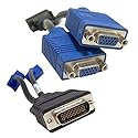 DMS-59 to 2xVGA Y-Splitter Cable 59-pin Male to Dual Vga15-pin Female Adapter Connector Cable