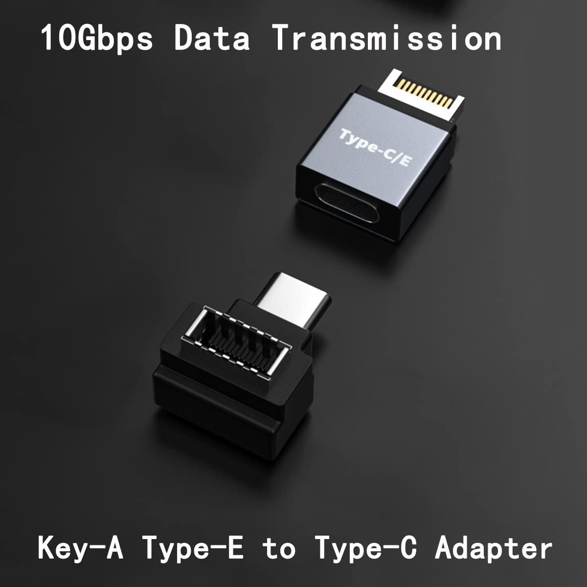 Rgzhihuifz USB 3.1 Type-E to Type-C Extension Adapter, Gen 2 (10 Gbit/s) Male to Female Port and Internal Cable