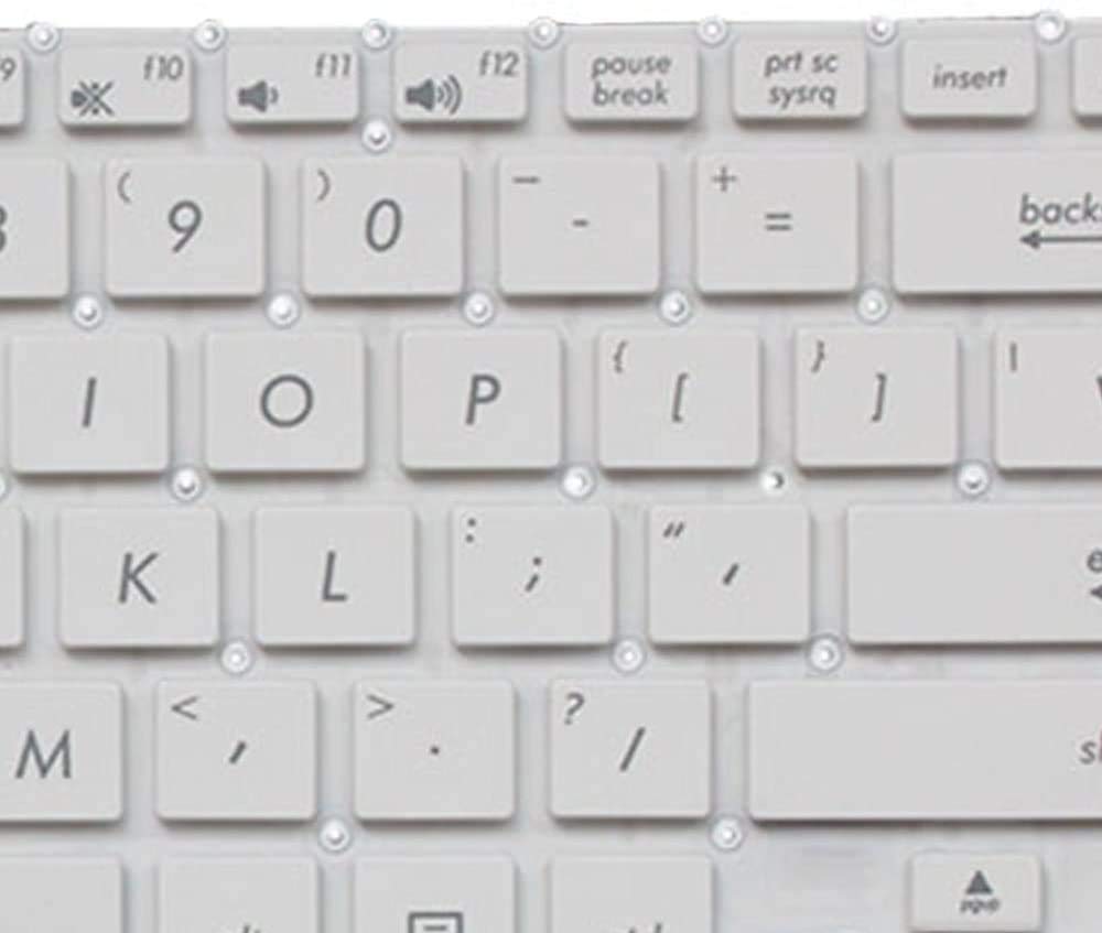 New Laptop Replacement Keyboard for Asus F200 F200CA F200LA F200MA X200 X200C X200CA X200L X200LA X200M X200MA R202CA R202LA US Layout (White)