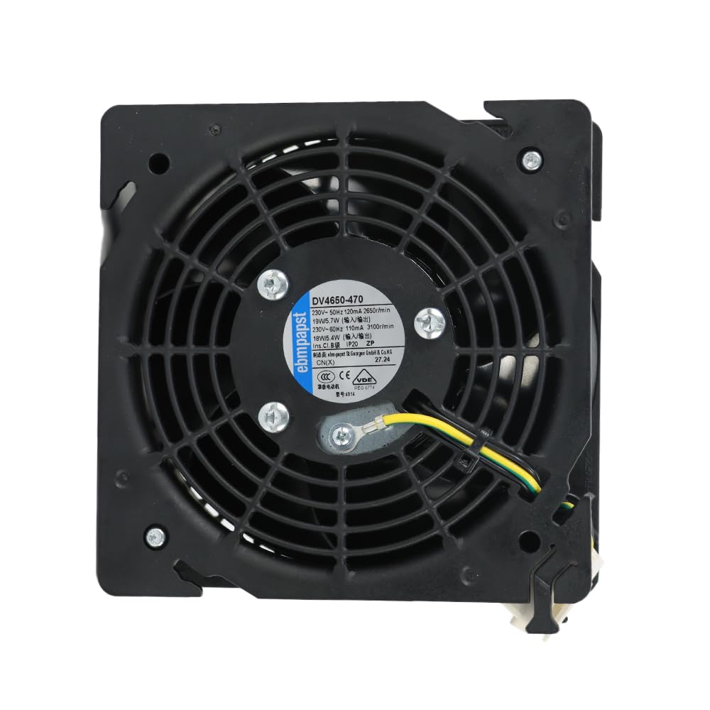 for ebmpapst Fan DV4650-470 12038 120 * 120 * 38MM 12cm 230V AC 50HZ 17.7W Ball Bearing Rittal Cabinet Axial Flow Cooling Fan