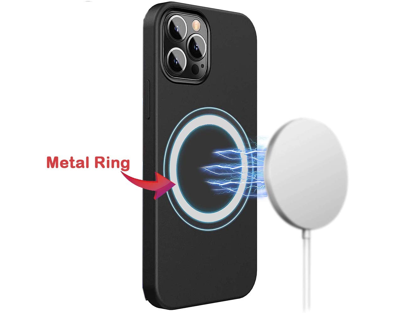 WYNK Magnetic Wireless Charger Universal Metal Rings 6 PCS Compatible for Magsafe Charger, Magsafe Sticker?Compatible with iPhone 13/12