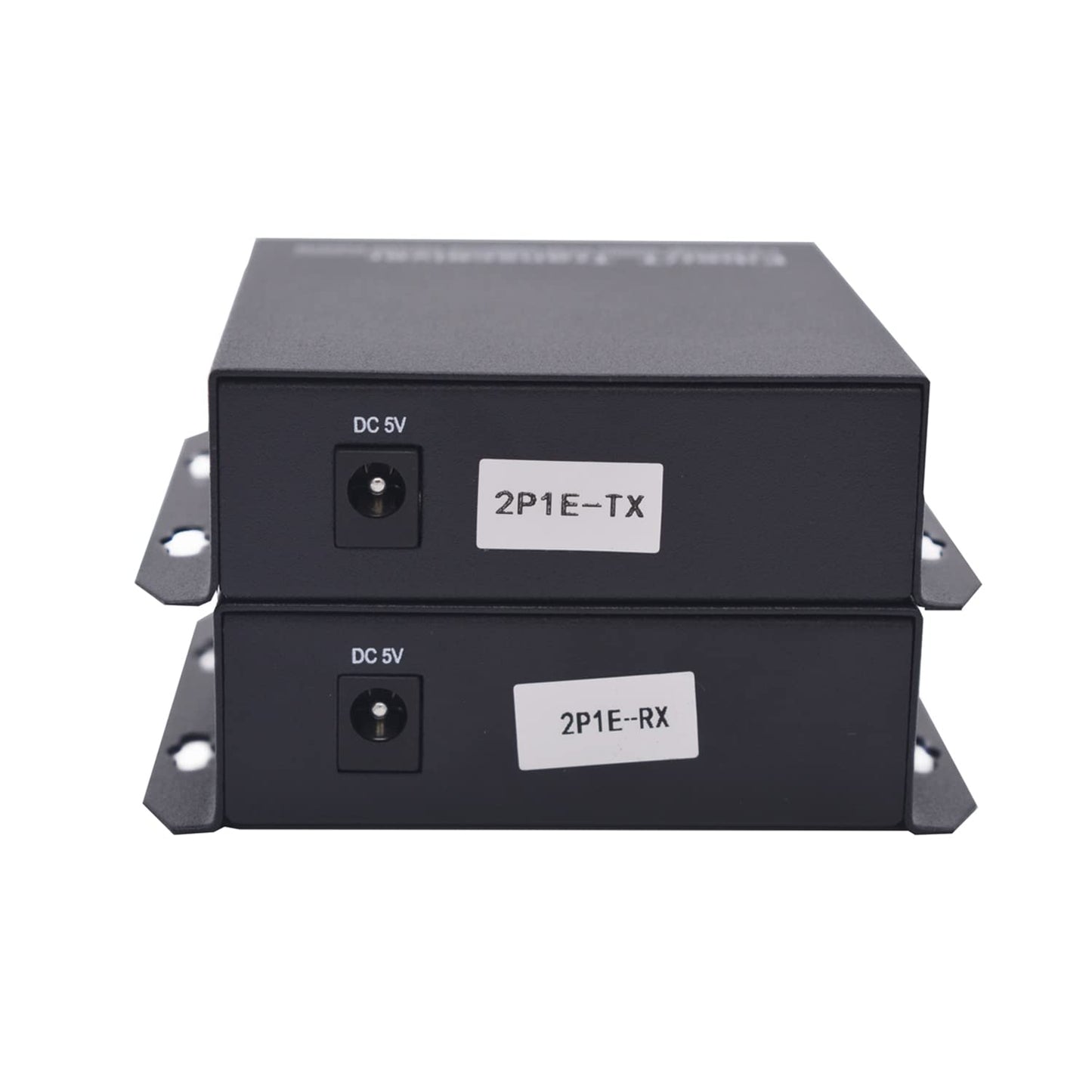 Wekuant 2 x RJ11 Telephone and 10/100 Mbps Ethernet Over Fiber Converter - POTS to Fiber Optic Extender, Universal Single Mode up to 20Km(12.4 mi)