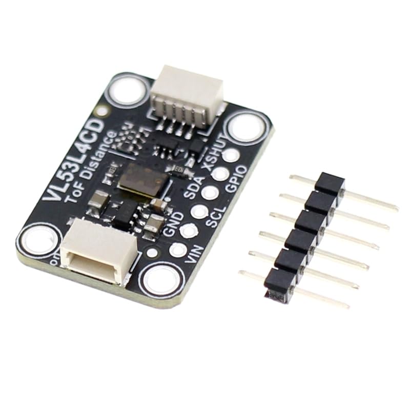 DONGKER VL53L4CD ToF Range Sensor Module,DC 2.7V-5V Ranging Sensor Module 0 to 1300 Millimeters Full Field of View (FoV)