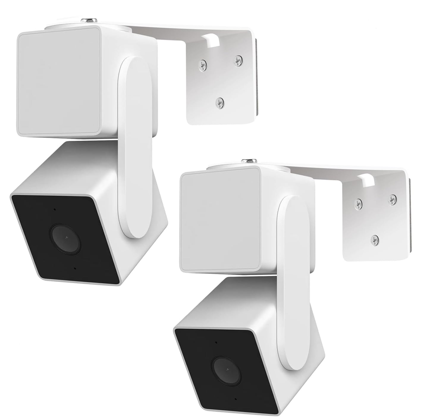 2Pack Adhesive Metal Wall Mount Bracket, Compatible with Wyze Cam Pan V3/V2, Google Nest Cam, Eufy Security Solo Indoor Cam E220/P24, Blink Mini Pan