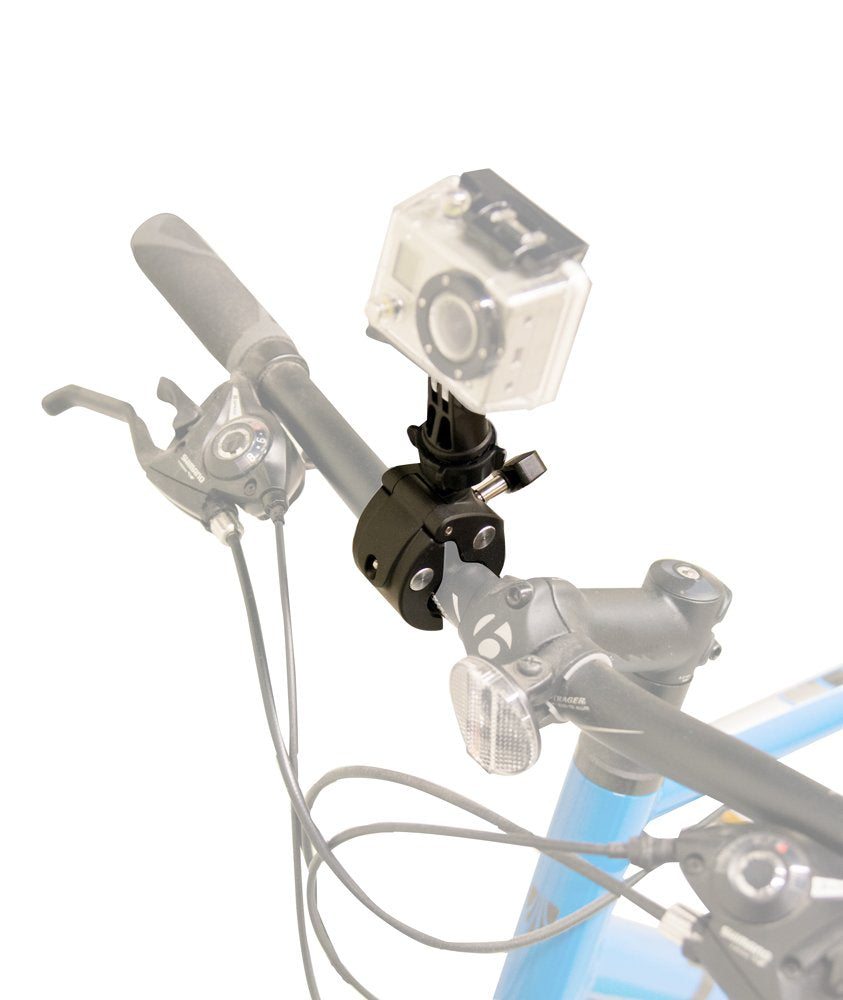 ARKON Mounts Clamp Mount for Action Cameras | for Motorcycles, Wheelchairs, Strollers, Desks | Secure 1.6” Edge Clamp | Adjustable Positioning