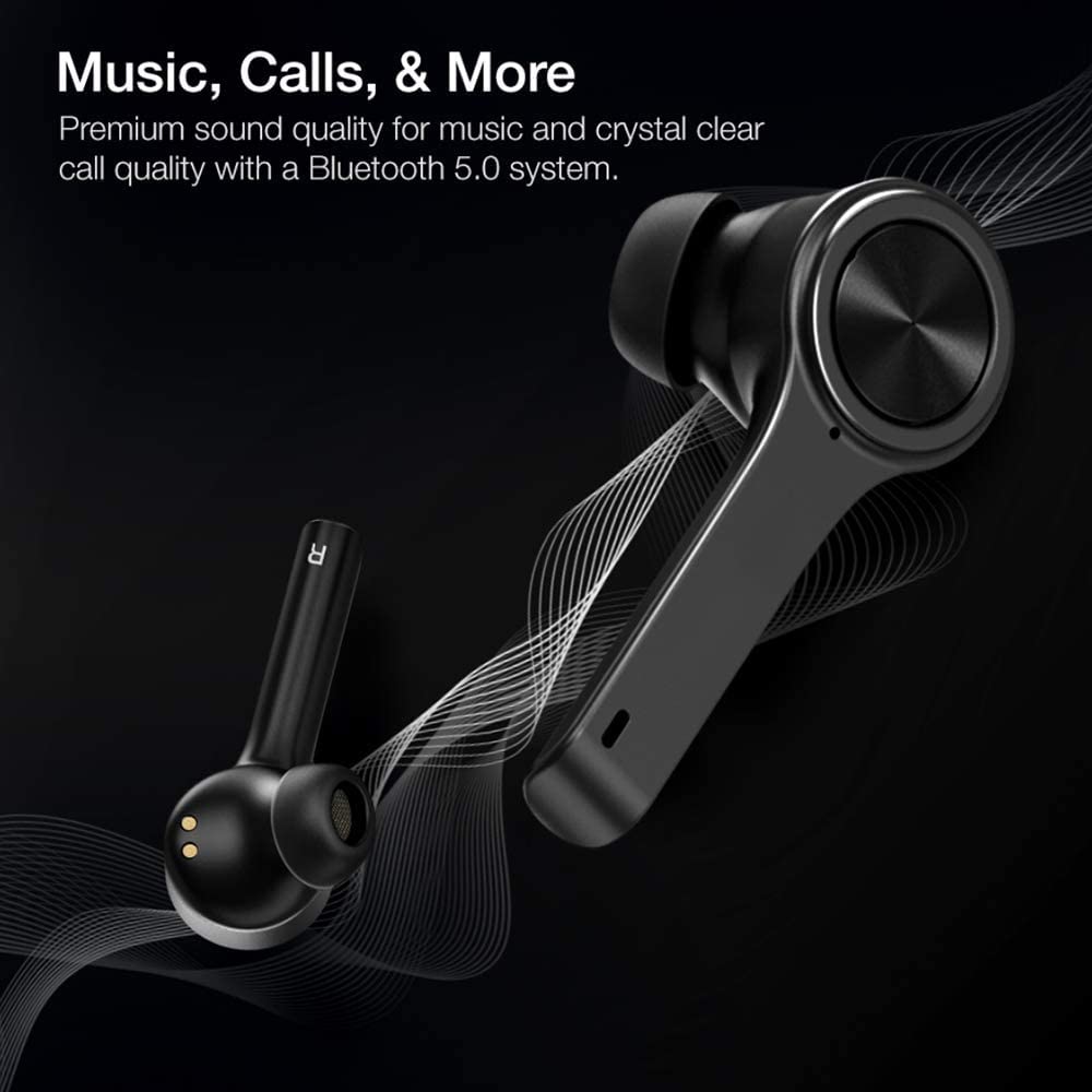 XClear Wireless Earbuds with Immersive Sounds True 5.0 Bluetooth in-Ear Headphones with Charging Case/Quick-Pairing Stereo Calls/Built-in