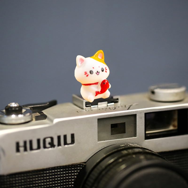 Camera Hot Shoe Cover, Cute Hot Shoe Cap, Hot Shoe Protector Compatible with Sony Fujifilm Fuji Canon Nikon Pentax Leical Panasonic (Lucky Cat)
