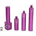 SZJELEN19mm Rod Mounting Bracket with 3/8 Screw and Anti Twist,4 Sections of Length to Match for Arri Red Sony Camera (Purple)
