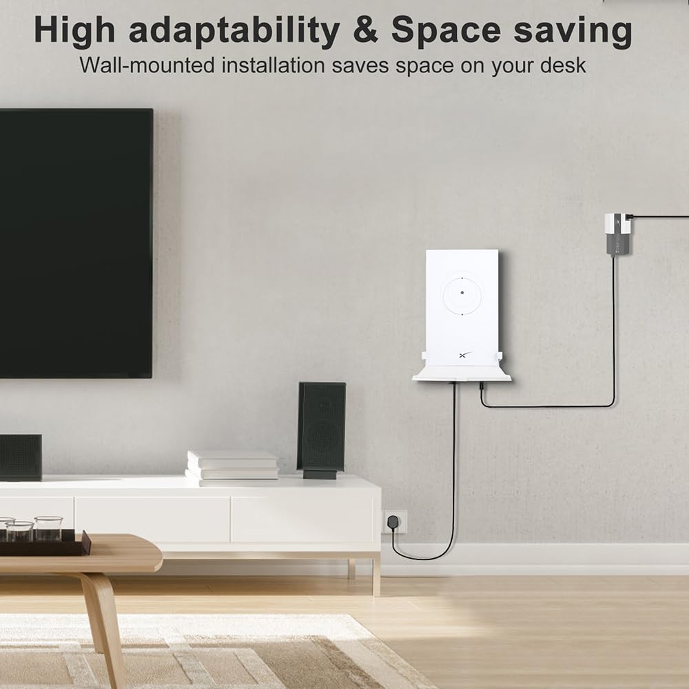 Sactulaz for Starlink Router ethenet Adapter Mount,Indoor Mounting Bracket for StarLink Ethernet Adapter Wall Mount The Gen 2 Router Ethernet Adapter