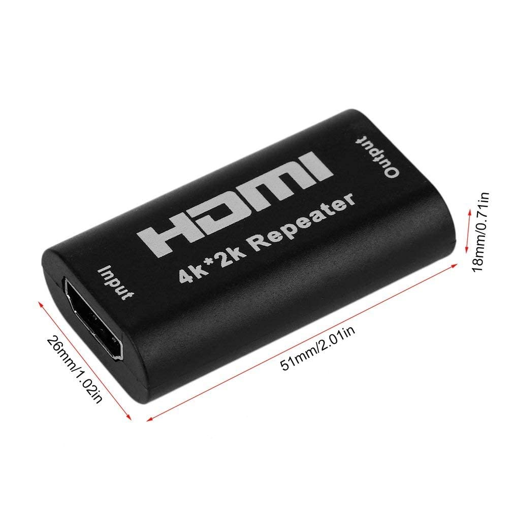 4K UHD HDMI Extender - Female to Female HDMI Repeater for Oculus Rift and More - Up to 40 Meters Lossless Transmission-A