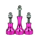 SLFC 3 Pcs Aluminum Alloy Thumbscrews for GoPro Hero 2018, GoPro Fusion, GoPro Hero 8/7/6/5/4/3/2/1 and DJI Osmo Action, 8 Colors, Very Durable
