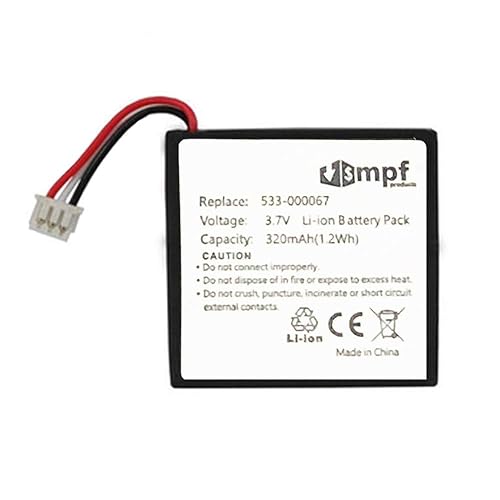 MPF Products 320mAh 533-000067 AHB472625PST Battery Replacement Compatible with Logitech H800 Wireless Headset 981-000337