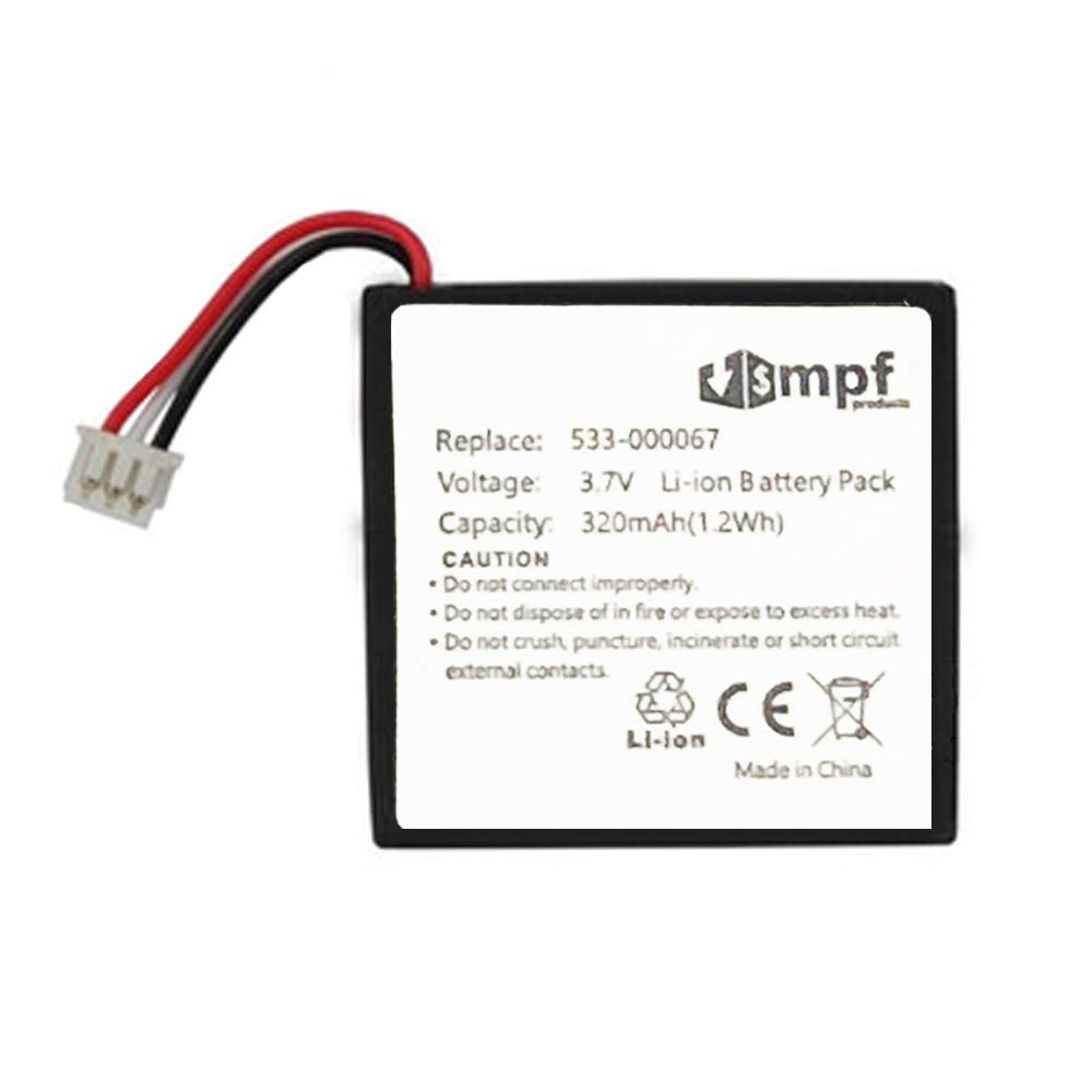 MPF Products 320mAh 533-000067 AHB472625PST Battery Replacement Compatible with Logitech H800 Wireless Headset 981-000337