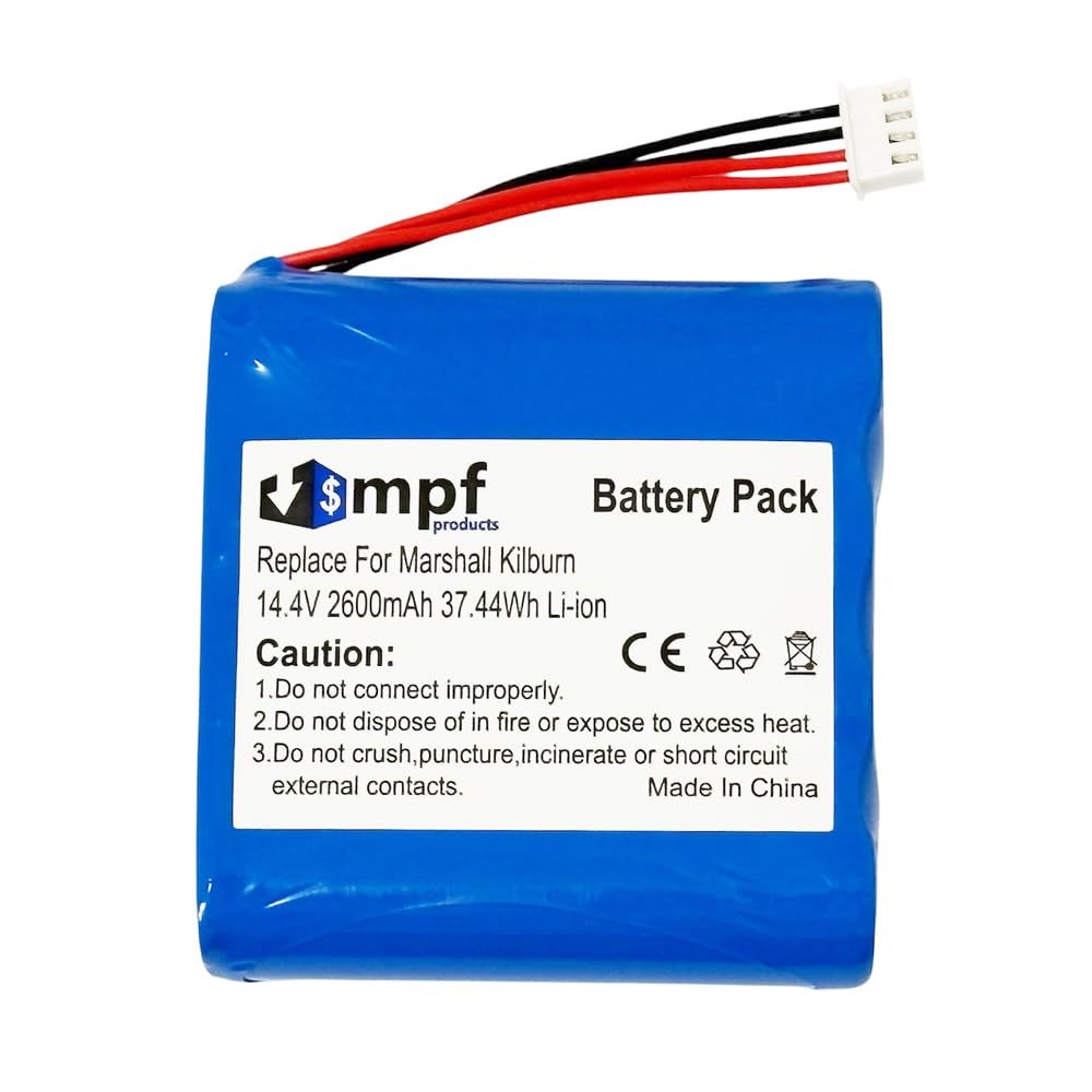 MPF Products 14.4V Battery Replacement Compatible with Marshall Kilburn Portable Bluetooth Speaker