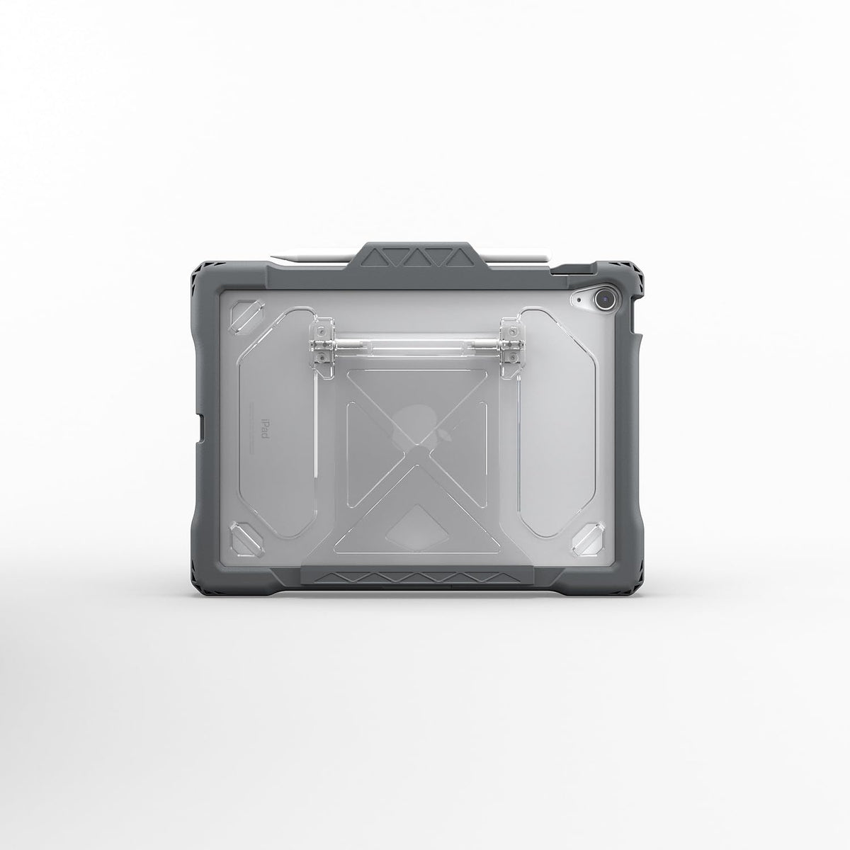 MAXCases Shield Extreme-X2 for iPad 10 10.9" (2022) (Red Bezel-Gray Case)
