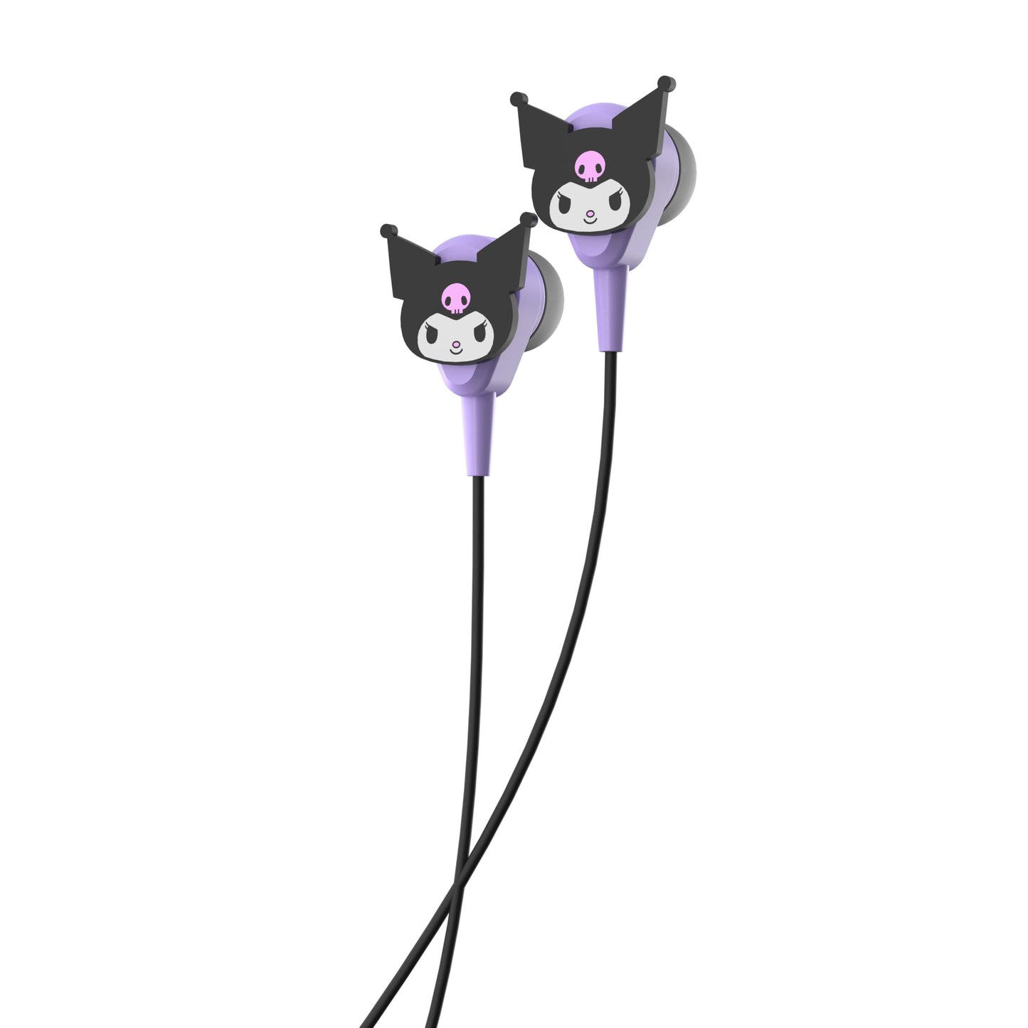 Hello Kitty 2-in-1 Wireless Bluetooth Headphones with Wired Earbuds - Foldable Over-Ear Headset with Built-in Mic, AUX Cable, Adjustable Headband,