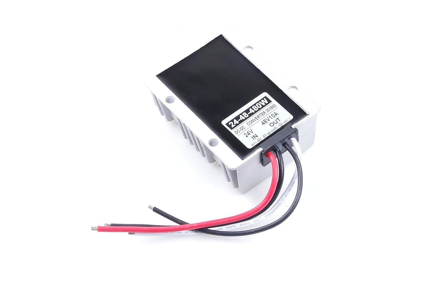 KNACRO Waterproof DC-DC 24V (18V - 32V) Step Up to 48V 10A 480W Voltage Boost Converter Regulator Power Supply (10A)