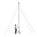 Glide Gear TST 20 Sky High 20' Tall Video Camera Tripod Stand - Air-Cushioned Telescoping Sections, Supports Up to 8 lbs - Ideal for Overhead Shots
