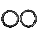 Serounder 10 Inch Perforated Rubber Speaker Foam Subwoofer Surround Replacement Rubber Ring Repair Parts for DIY Speakers (2PCS)