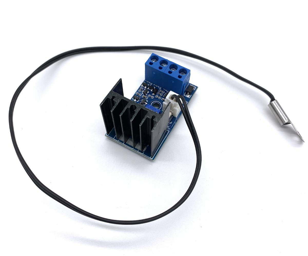 DC 12V 1A Automatic PC CPU Fan Temperature Control Speed Controller Case Fan Speed Governor with Sensor for 2 3 4 Wire Fan