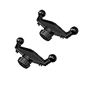 ThtRht 2 Pack 17mm Ball Mount Splitter Adapter 1 to 2 Head Joint Extension Connector Base for Dual Socket Stand Arm Bracket Clamp Clip Car Mobile