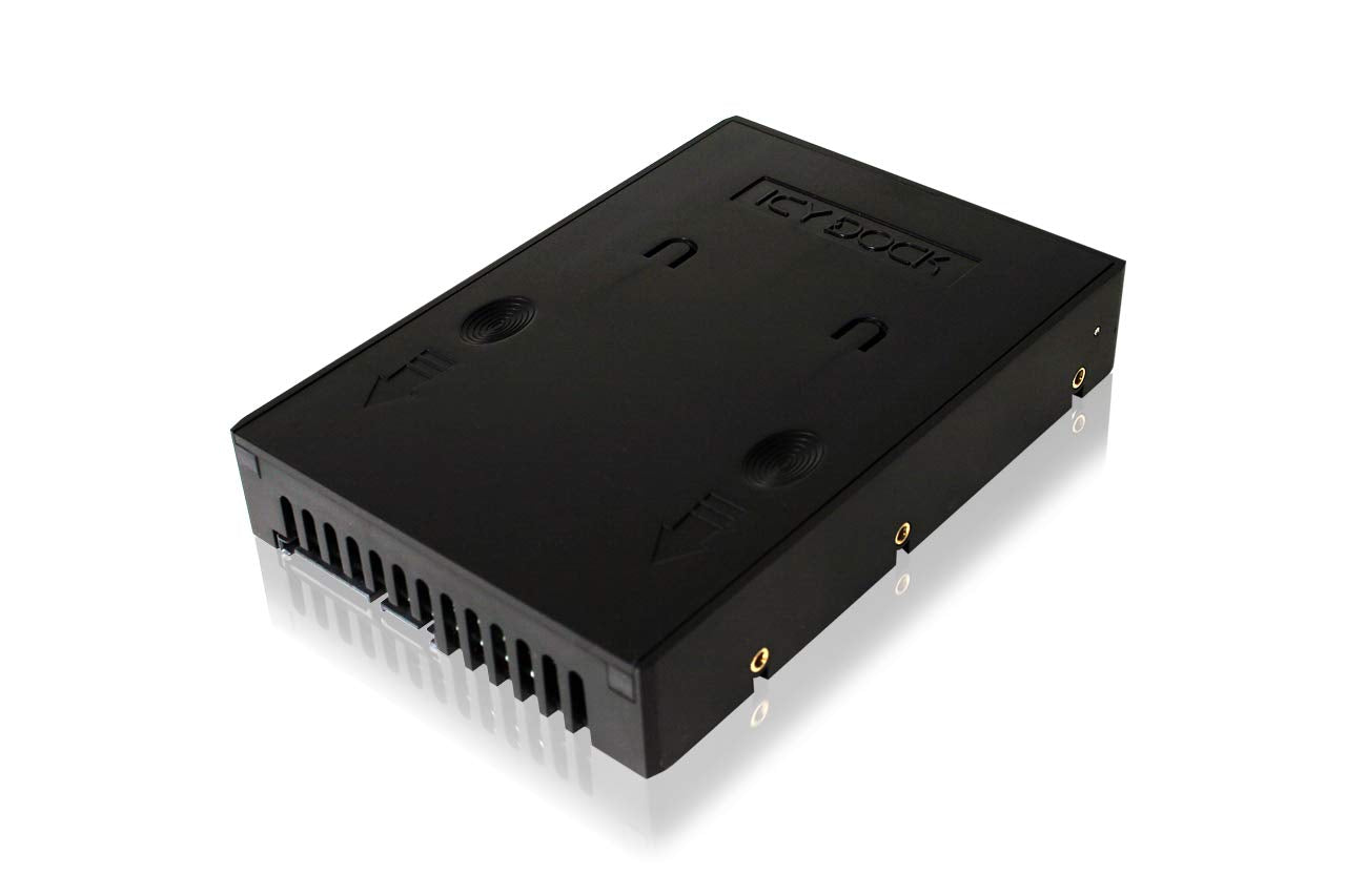 ICY DOCK 2.5 inch to 3.5 inch SATA Hard Drive/SSD Adapter Mounting Bracket for Internal 3.5" Drive Bay | EZConvert Lite MB882SP-1S-1B