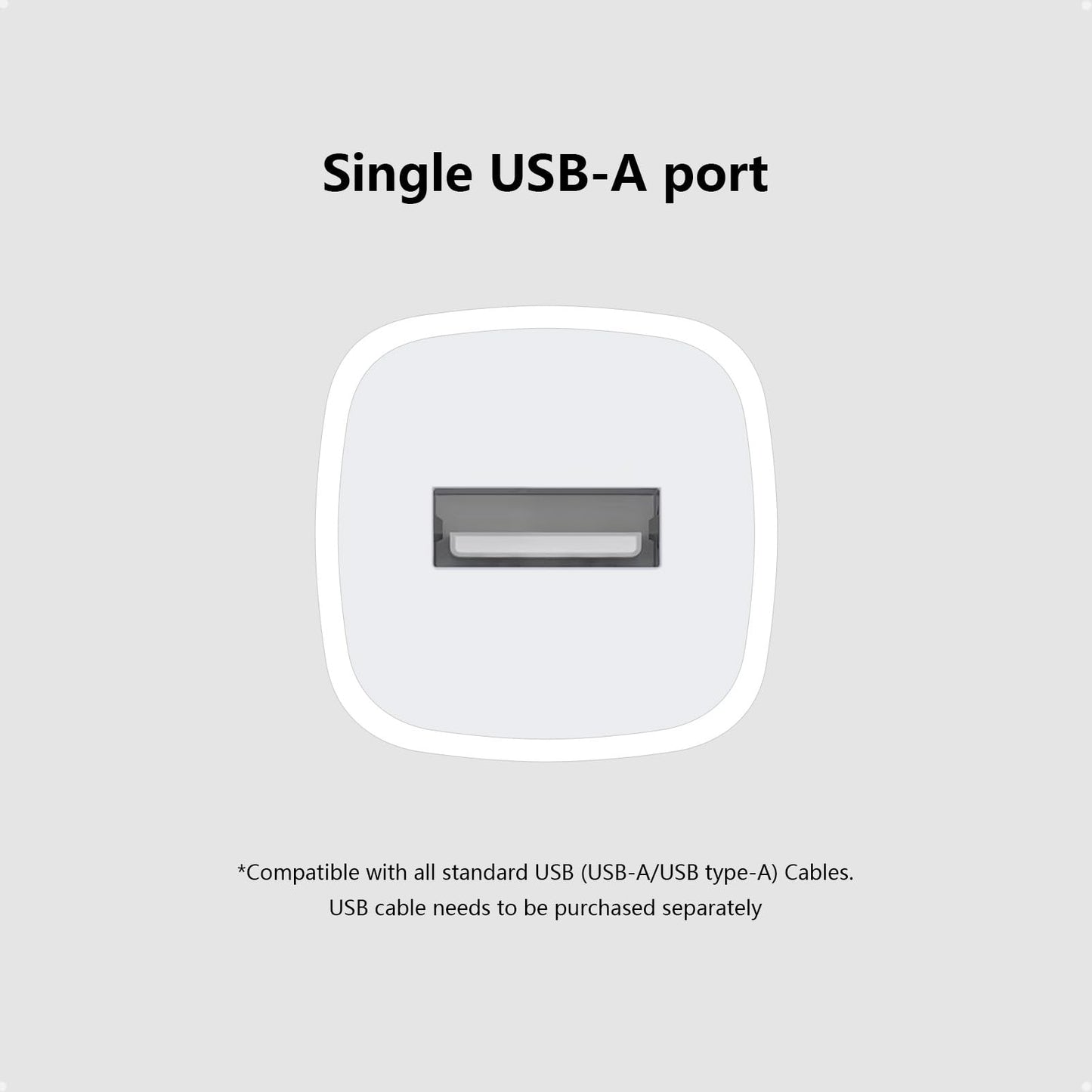 5W USB Chrager Block for Apple Watch 11/10/9/8/7/6/5/iWatch/iPhone 11/XS/XR/X/SE Series, 5V 1A Single Port USB-A Plug Travel Charging Box Cube Adapter