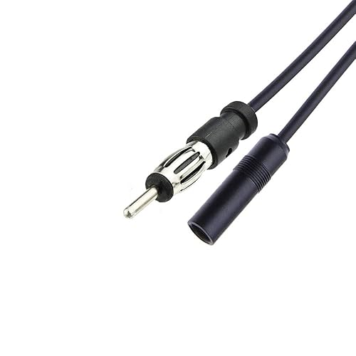 RedYutou Universal DIN Male to Female car Audio Modified DVD Navigation CD Player Radio Antenna Extension Cable Conversion Cable?12 inch?