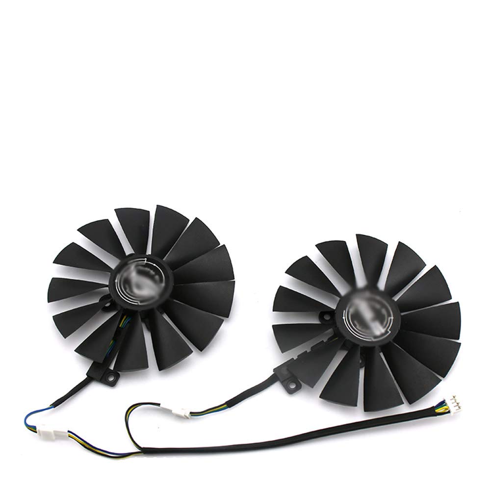 T129215SM 95mm Cooler Fan for ASUS Strix RX 470 580 570 GTX 1050Ti 1070Ti 1080Ti Gaming Video Card Cooling Fan (2 Pcs)