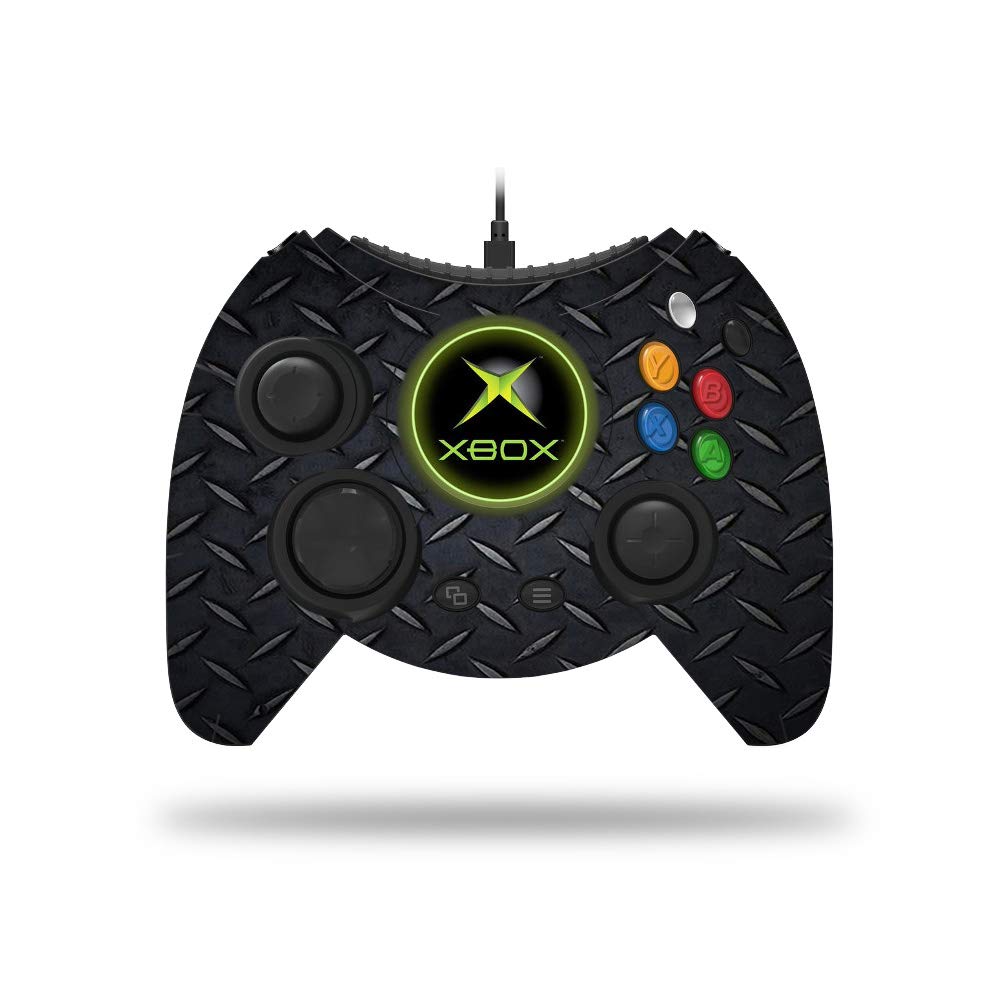 MightySkins Skin Compatible with Microsoft Xbox One Hyperkin Duke Controller - Black Diamond Plate | Protective, Durable, and Unique Vinyl wrap Cover