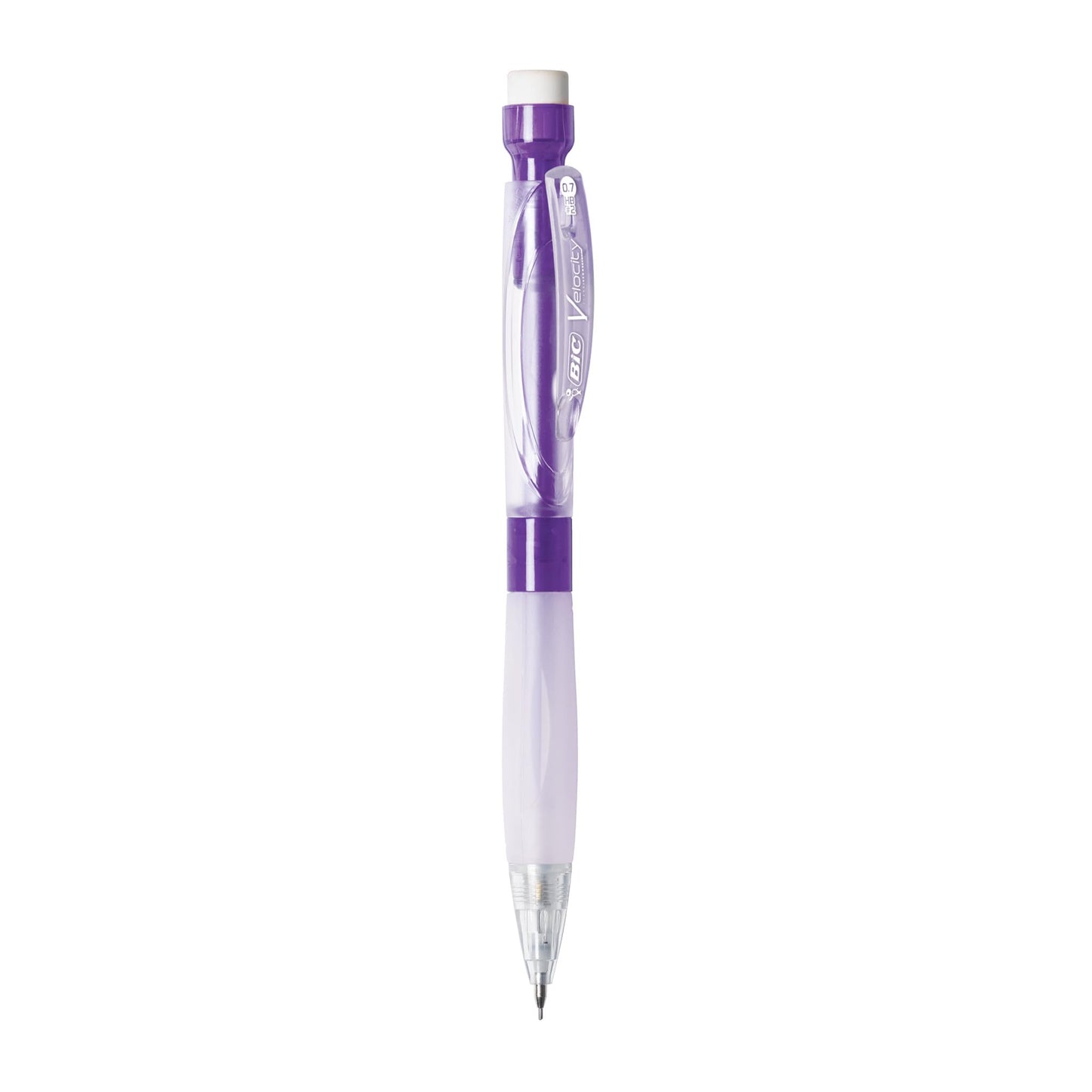 BIC Velocity Max Mechanical Pencils, With Colorful Barrel, Medium Point (0.7mm), 2-Count Pack Mechanical Pencils With Erasers and Lead Refills