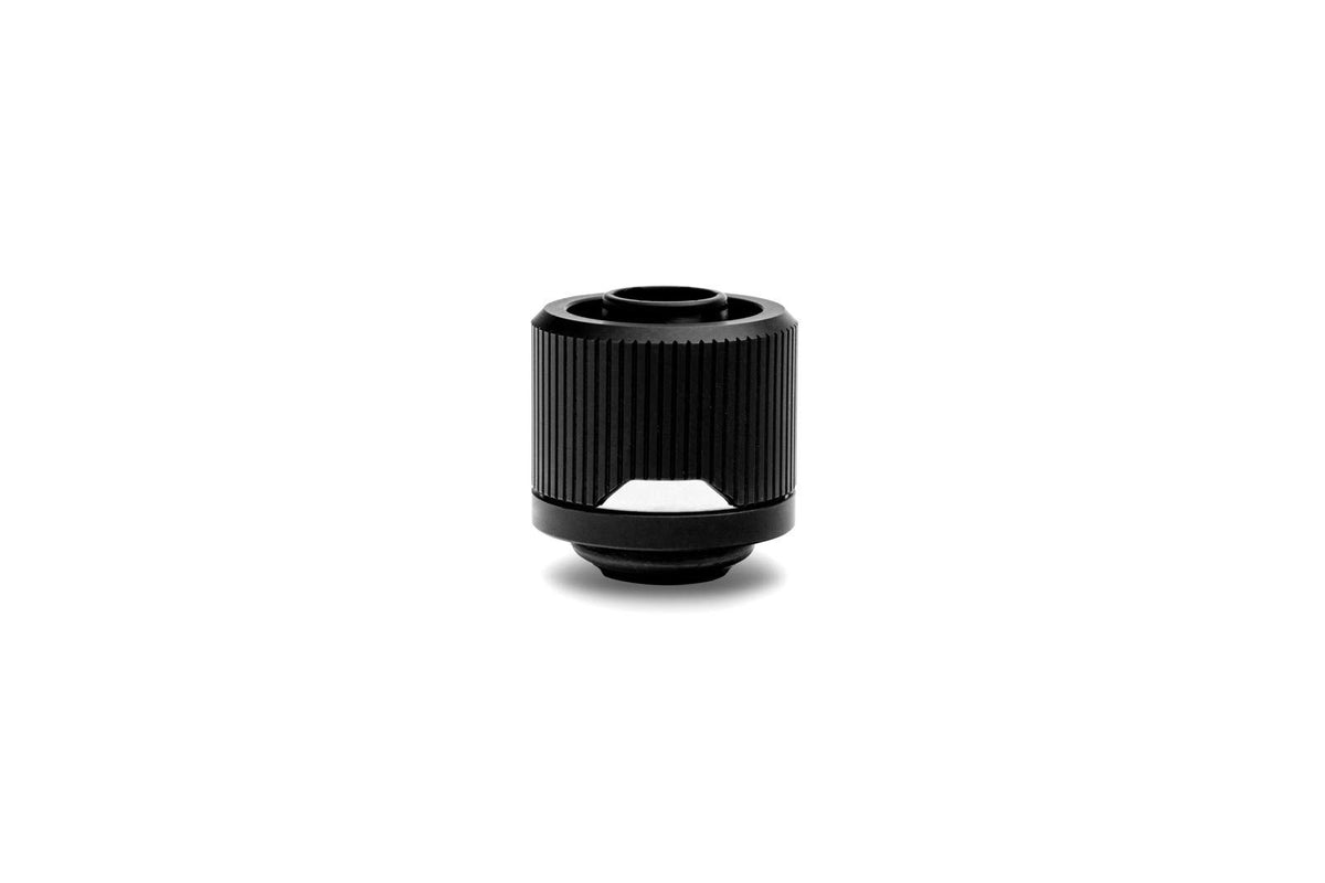 EKWB EK-Quantum Torque STC-10/16 Compression Fitting for Soft Tubing, 10/16mm (3/8" ID, 5/8" OD), Black, 4-Pack