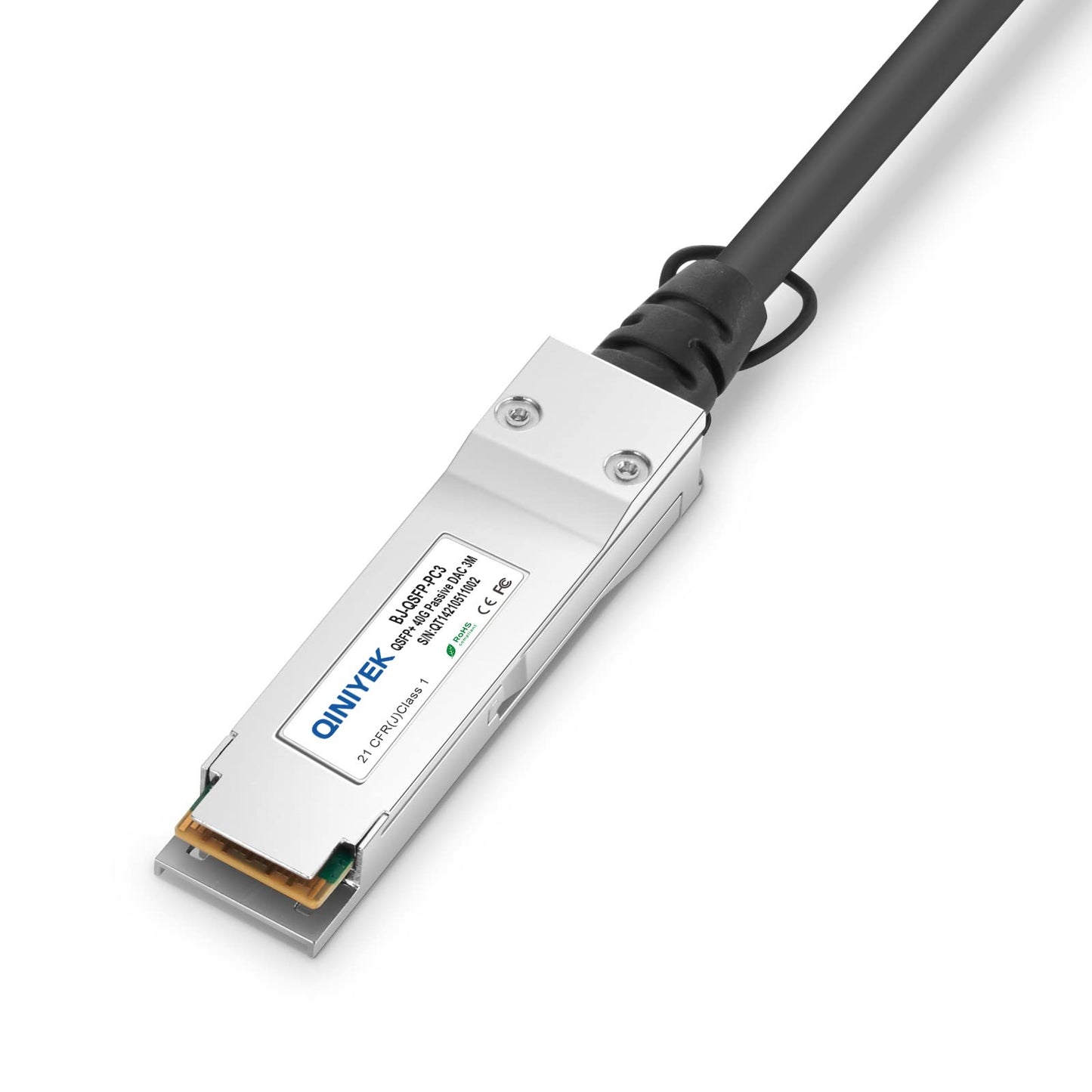40G QSFP+ DAC Twinax Cable,Direct Attach Copper(DAC) Passive Cable, Compatible with Cisco QSFP-H40G-CU3M, Ubiquiti, D-Link, Netgear, Mikrotik
